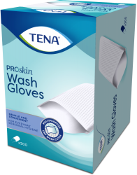 Gants Toilette Jetables AIESI Avec Savon - Lot De 20 - Imperméables Et Sans Rinçage - Pour Soins à Domicile